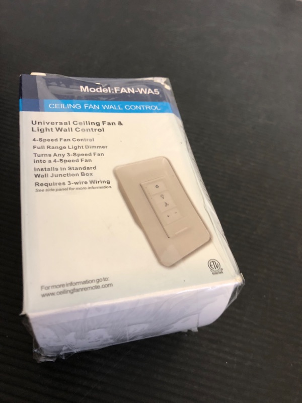 Photo 1 of Dimmer Switch & Ceiling Fan Remote Control, 4-Speed Wall Switch, 2 in 1 Light and Ceilig Fan Combination, Single Pole, Neutral Wire Needed, Compatible with Hampton Bay Harbor Breeze Hunter