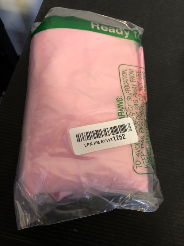 Photo 1 of BYDOLL Table Cloth 48 Inch Round Tablecloth Fits Max38 Inch Diameter Table Top,Pink Polyester Washable Wrinkle-Free Spillproof Tablecloth for Party Patio Cover