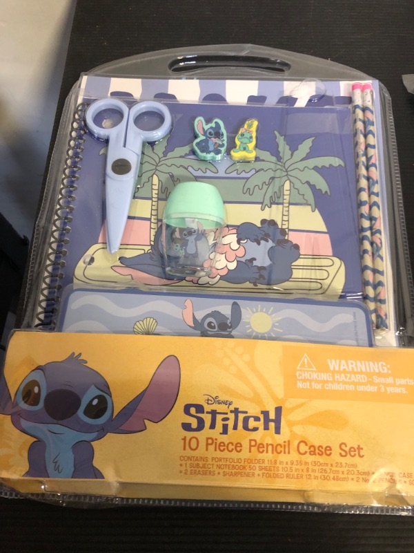 Photo 1 of Lilo & Stitch School Supplies Set - Bundle with Disney Stitch Classroom Folder, Notebook, Pencils, Tattoos, and More | Stitch Back to School Supplies