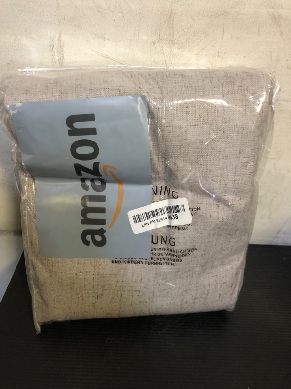 Photo 1 of Joywell Grayish Brown Linen 100% Blackout Curtains 108 Inches Long,Pinch Pleated Back Tab Drapes with Hooks Light Blocking Thermal Insulated for Bedroom Living Room,W40 x L108,2 Panels
