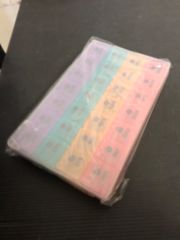 Photo 1 of DANYING XL Monthly Pill Organizer 1 Time a Day with Dust-Proof Case, Extra Large 4 Weeks Pill Box Once a Day, 28 Days Pill Container 1 Per Day, Weekly Vitamin Case, Daily Medicine Organizer