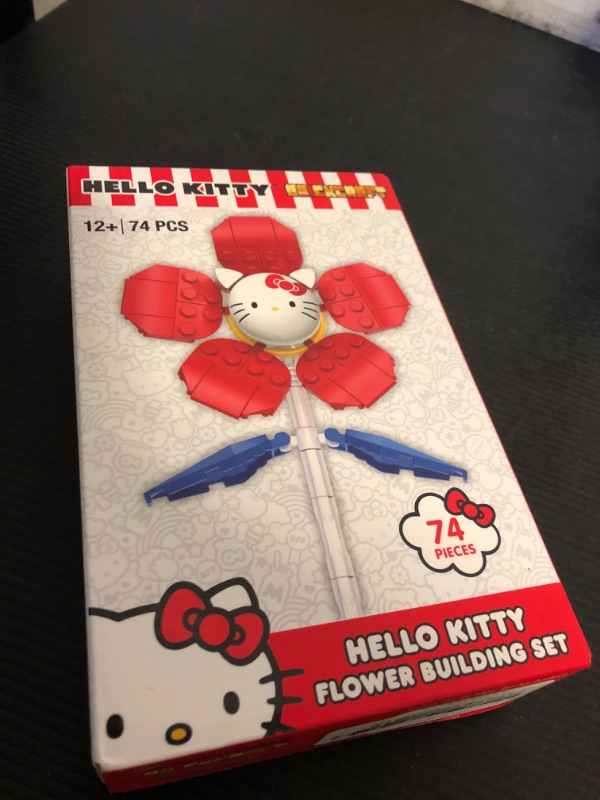 Photo 1 of Sanrio BrickCraft Flowers Building Set - Bundle with BrickCraft Flowers Featuring Hello Kitty, Cinnamoroll, My Melody Bouquet Building Blocks Plus Stickers | Hello Kitty and Friends Activity Set