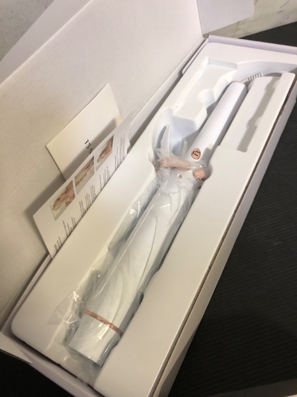 Photo 1 of T3 SinglePass Curl X Extra-Long Barrel Curling Iron with 9 Heat Settings and Ceramic Barrel for Fast Styling and Lasting Results on All Hair Types