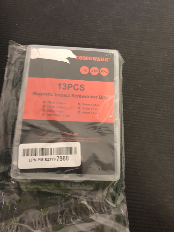 Photo 1 of COMOWARE 12pcs Phillips Head Drill Bits #2, S2 Steel 1/4" Hex Bit Set, Anti Slip Screwdriver Bits, 1-6" Length, CNC Tip Magnetic Drill Bit, Impact Hex Bitss Sets For Electronic Devices Disassembly