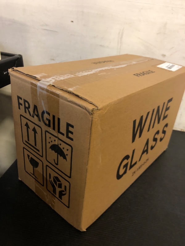 Photo 1 of Wine Glasses Set of 8, 12oz, Lead-free, Clear, Durable Glassware