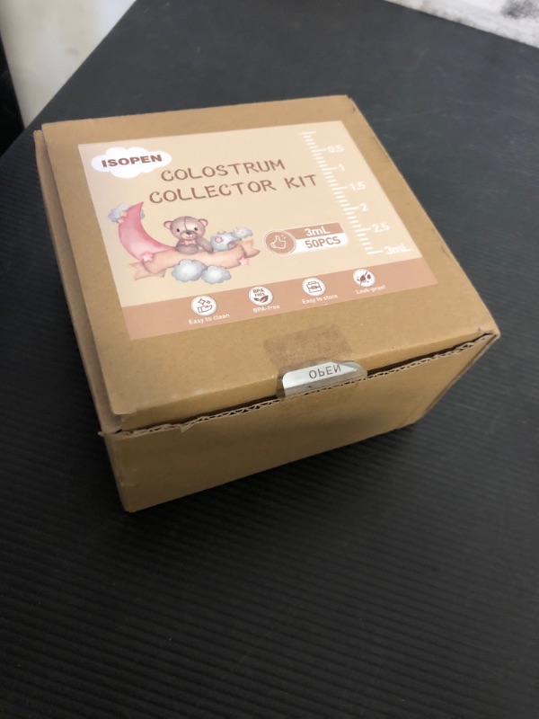 Photo 1 of 50 Colostrum Collector Kits Include 3ml Colostrum Syringe with Cap, Sticker, Clear ziplock Bag and a Measuring Cup
