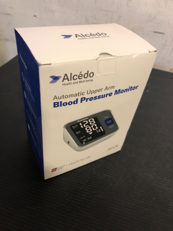 Photo 1 of Alcedo Blood Pressure Monitor for Home Use, Automatic Digital BP Machine with Large Cuff for Upper Arm (Black Backlit Screen)