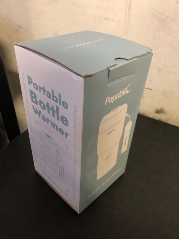 Photo 1 of Papablic Pro Portable Bottle Warmer for Travel – Fast Heating, Built-in Sterilizer, 30W Fast Charge, 5-Temp Control, Easy-Clean Wide Mouth, Baby Milk Warmer for Breastmilk & Formula, Mint Green