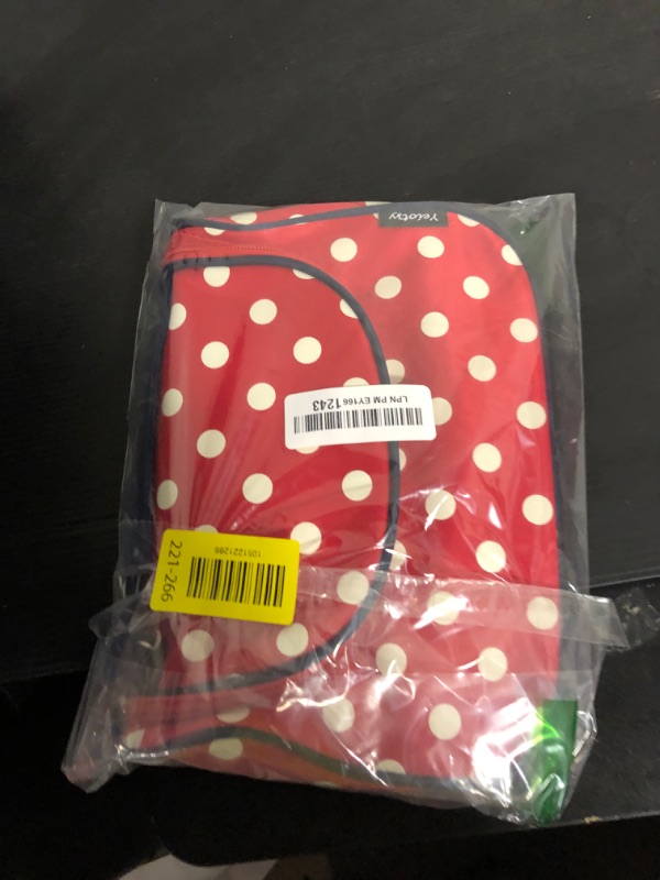 Photo 1 of Yeiotsy Travel Cosmetic Bag – Polka Dots Makeup Travel Organizer, Hanging Toiletry Bag for Women (Classic Red)
