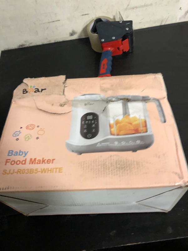 Photo 1 of BEAR 2024 Baby Food Maker | One Step Baby Food Processor Steamer Puree Blender | Auto Cooking & Grinding | Baby Food Puree Maker with Self Cleans | Touch Screen Control, White