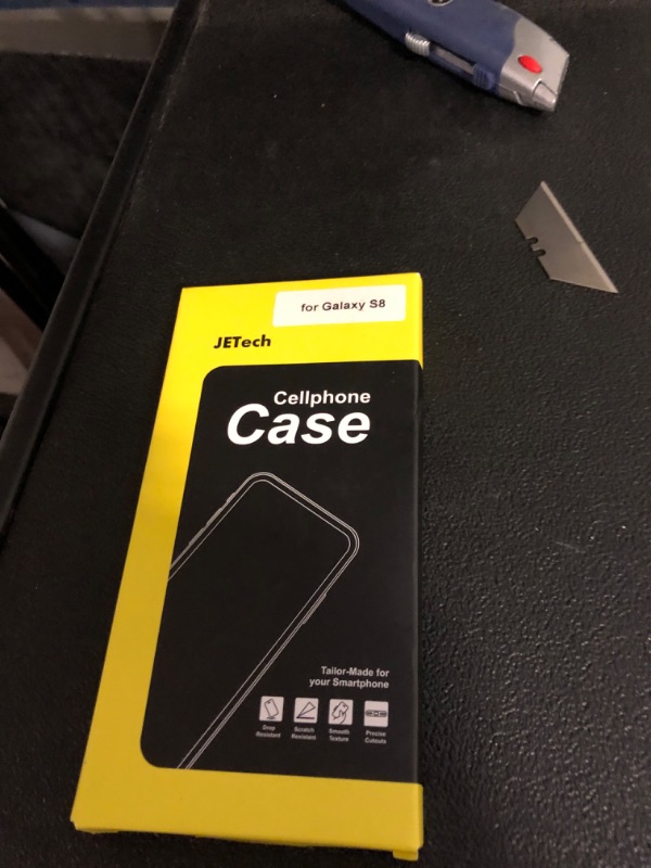Photo 1 of JETech Shockproof Case for Samsung Galaxy S8, Dual Layer Protective Phone Cover with Shock-Absorption (Black)