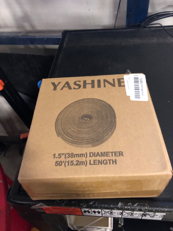 Photo 1 of YASHINE PVC HOSE 1-1/2"*50ft, Pool Backwash Hose, Heavy Duty Reinforced Blue PVC Lay Flat Water, For Swimming Drain Pools and Clean Filters, with 2 Clamp