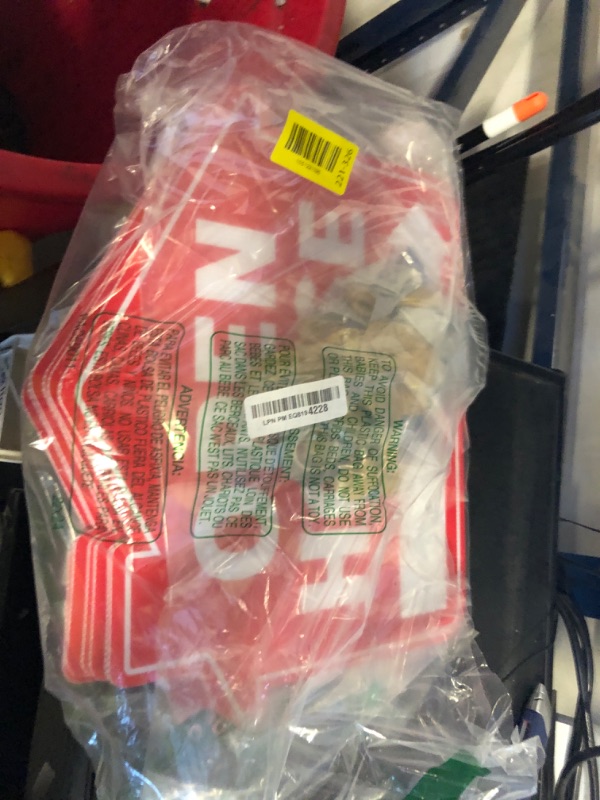 Photo 1 of Beeveer 12 Pack Open House Signs with Stakes for Estate Large Double Sided Estate Sale Yard Signs with 24 Metallic Balloons Markers Ribbons Directional Arrows Agent Supplies (Red,12 x 16 Inch)