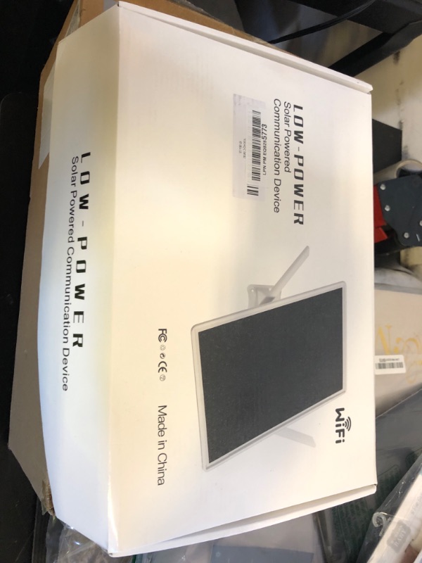 Photo 1 of WiFi Extender Signal Booster Solar Battery Outdoor, Long Range up to 300-feet, Internet 2.4G WiFi Extender Booster, Wireless Signal Booster WiFi Repeater 300Mbps,for 2.4G Modem Router LTE (17in)
