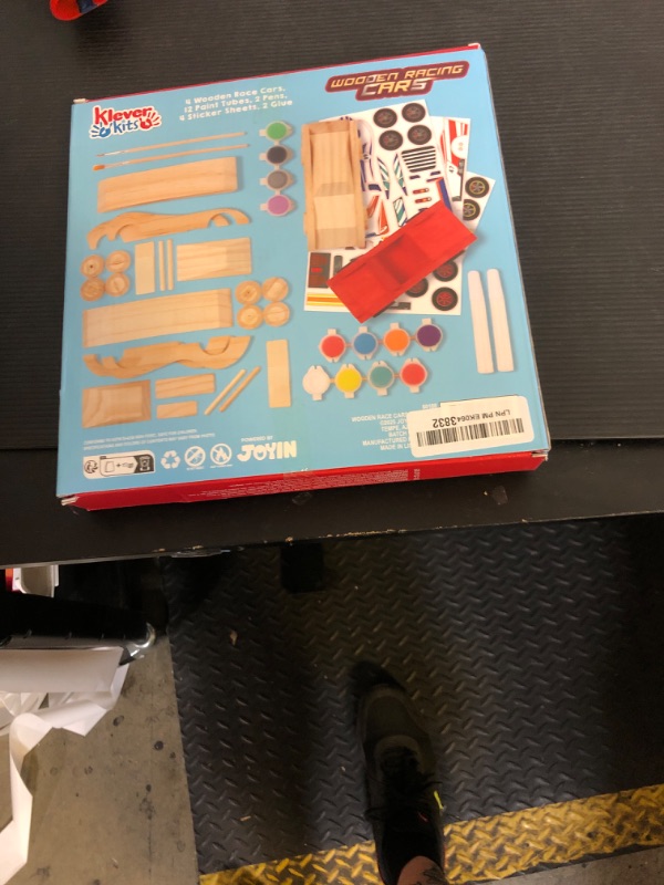 Photo 1 of Klever Kits 4 DIY Wooden Race Cars-Build & Paint Your Own Wood Craft Kit, 4 Race Cars Toy, Easy to Assemble Arts Crafts Kit, Birthday Party Presents for Kids Boys and Girls
