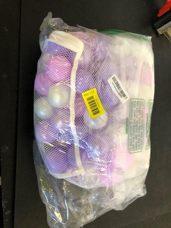 Photo 1 of GOGOSO Pit Balls Purple Balls - Play Balls Phthalate Free BPA Free Non-Toxic for Baby Boys Room & Birthday Party Decoration, 5Colors for Mermaid Party,100pcs