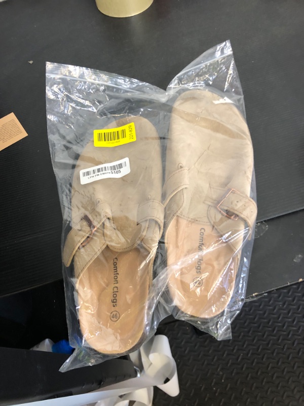 Photo 1 of BULLIANT Comfort Clogs Slippers Sandals Nurse Work Shoes Unisex for Men Women with Cushioned Cork-Footbed(Camel-14 Women/12 Men)