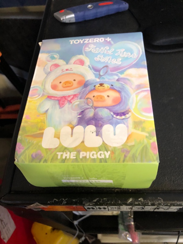 Photo 1 of maidimiao Lulu The Piggy Pig Vintage Bunny Bear Joyful Time Series Blind Box Figures 1PC Plush Cute Collectible Toys Kawaii Birthday Gifts