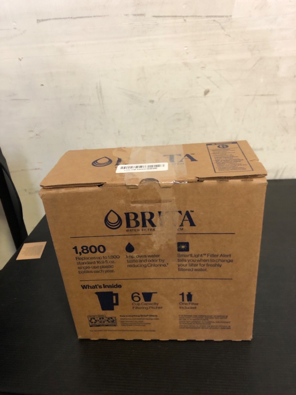 Photo 1 of Brita Water Filter Pitcher for Tap and Drinking Water with 1 Standard Filter, Lasts 2 Months, 6-Cup Capacity, BPA Free, White