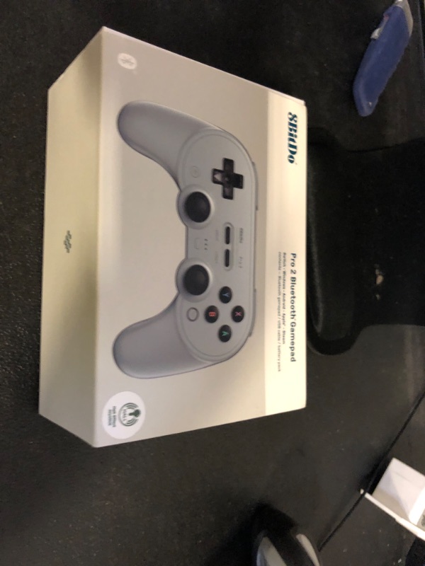 Photo 1 of 8Bitdo Pro 2 Bluetooth Controller for Switch/Switch 2, Hall Effect Joysticks, 2 Pro Back Paddle Buttons, Wireless Gaming Controller for Switch, PC, Android, and Steam Deck & Apple (Gray Edition)