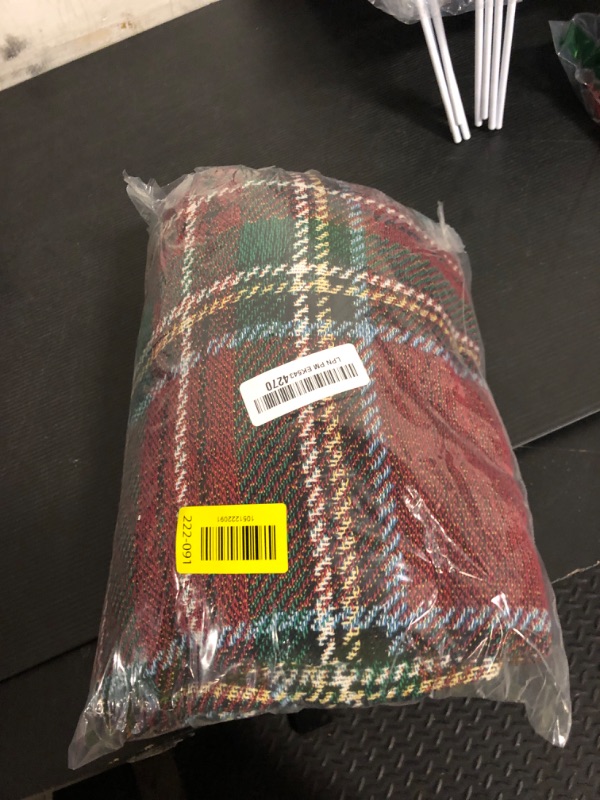 Photo 1 of Pure Country Weavers Plaid Blanket Stewart Royal Tartan - Patterns Gift Tapestry Throw Woven from Cotton - Made in The USA (72x54)