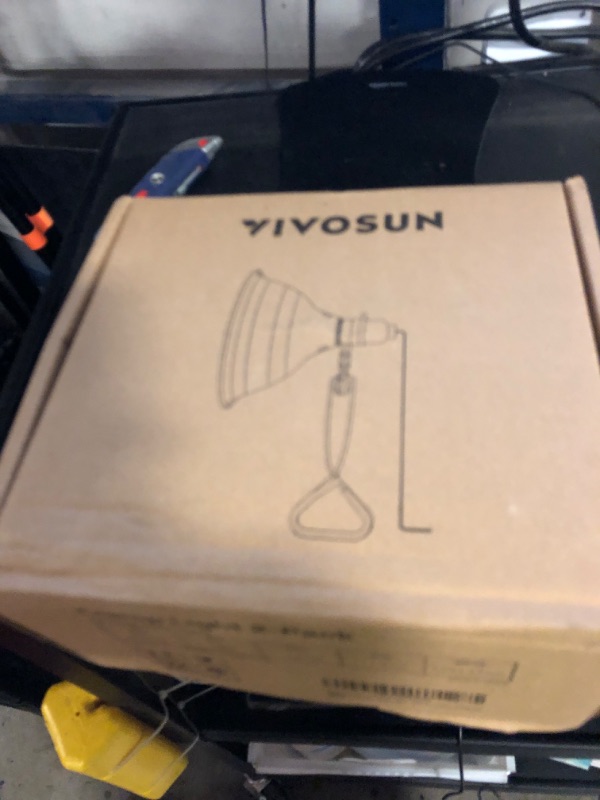 Photo 1 of VIVOSUN Clamp Lamp Light with Detachable 8.5 Inch Aluminum Reflector up to 150 Watt E26 Socket (No Bulb Included), 6 Feet Cord, UL Listed, Pack of 2