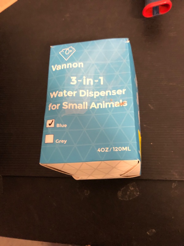 Photo 1 of VANNON 3 in 1 Hamster Water Bottle No Drip Small Animal Water Bottle Automatic Bottle Dispenser with Food Container Base Hut and Hideout Base 4oz/120ml,Leekproof, BPA Free