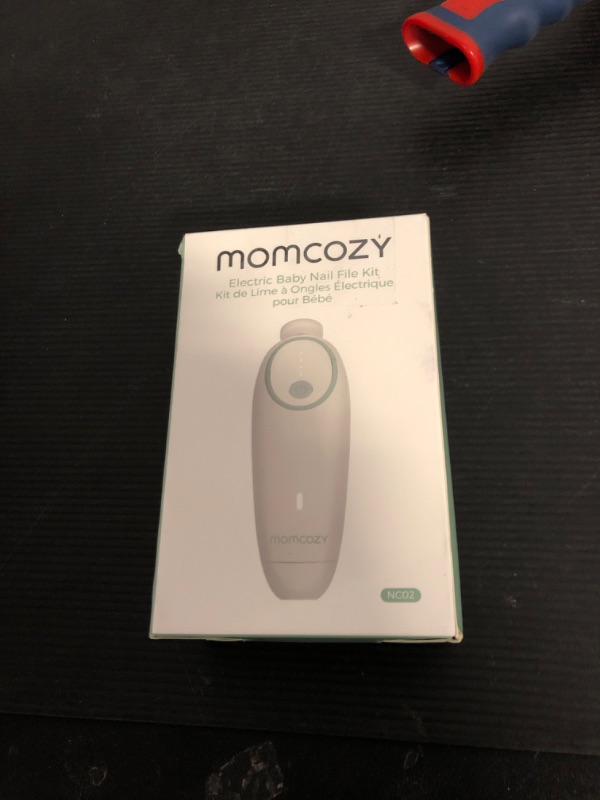 Photo 1 of Momcozy Baby Nail File Electric, Gentle Baby Nail Trimmer Electric, Baby Nail Clipper with Night Light, 7 Grinding Head Replacement Pads, Green