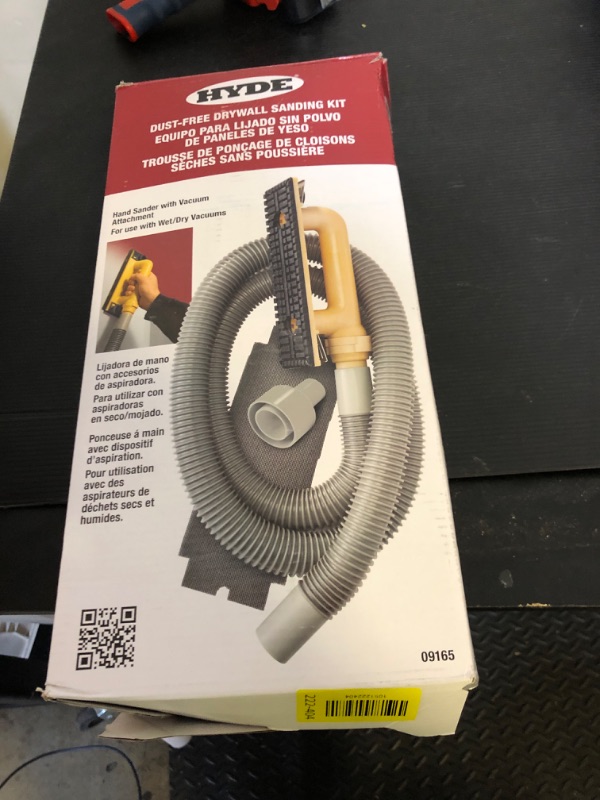 Photo 1 of Hyde Tools 09165 Dust-Free Drywall Vacuum Hand Sander with 6-Foot Hose