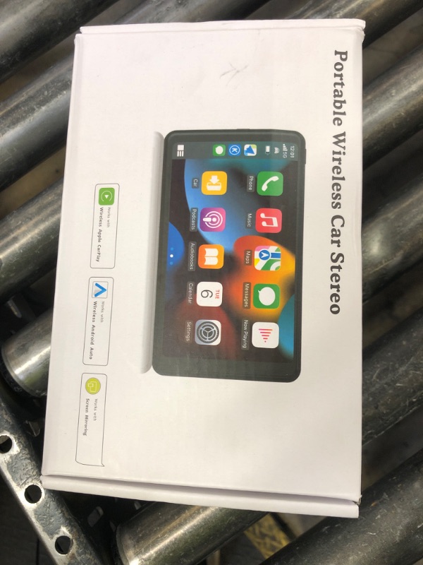 Photo 1 of Portable Wireless with Apple CarPlay and Android Auto Screen for Car, 7" HD Touch Screen Car Stereo with Mirror Link, Bluetooth 5.2, Backup Camera, AUX,FM Transmitter for All Vehicle