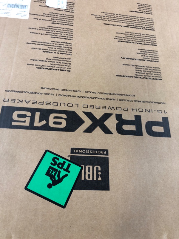 Photo 1 of JBL Professional PRX915 Next-Generation 15-Inch Powered Portable 2-Way Loudspeaker with DSP, 12-band parametric EQ, and Built-in Effects, Black