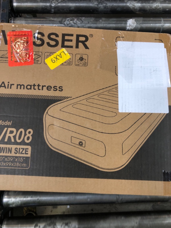 Photo 1 of VOSSER Twin Air Mattress with Built-in Pump,Fast & Easy Inflation/Deflation Inflatable Mattress, Foldable Blow Up Mattress with Storage Bag, Inflatable Bed for Home, Camping & Guests