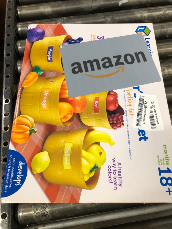 Photo 1 of Learning Resources Farmer's Market Color Sorting Set - Play Food for Kids, Toddler Learning Toys, Grocery and Kitchen Play Toys
