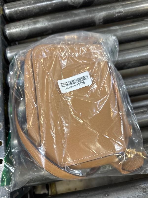 Photo 1 of Tory Burch Thea Pebbled Leather Flap Crossbody Shoulder Bag (Tiramisu)