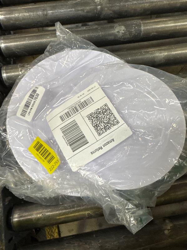 Photo 1 of FLOWERCAT 60PCS White Plastic Plates - Heavy Duty White Disposable Plates for Birthday Party/Wedding -serve for 30 guests Include 30PCS 10.25" Dinner Plates & 30PCS 7.5" Dessert Plates for Party