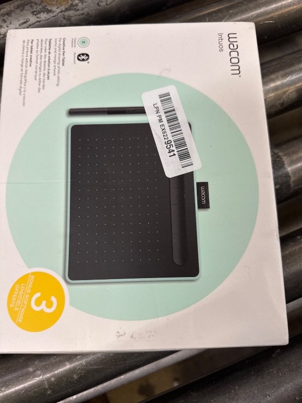 Photo 1 of Wacom Intuos Small Bluetooth Graphics Drawing Tablet, Portable for Teachers, Students and Creators, 4 Customizable ExpressKeys, Compatible with Chromebook Mac OS Android and Windows - Pistachio