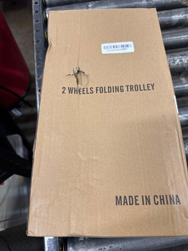 Photo 1 of Folding Hand Truck Aluminum Trolley,Small Dolly, Foldable Hand Cart Collapsible 2 Wheel Luggage Trolley Dolly Expandable Large Chassis Foldable into Backpack