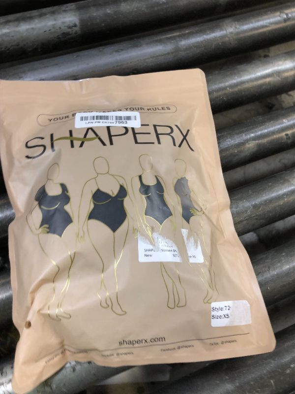 Photo 1 of SHAPERX Women's Fajas Colombianas Shapewear Postpartum Tummy Control Body Shaper Butt Lifter Bodysuit,SZ7200-Black-New-XS