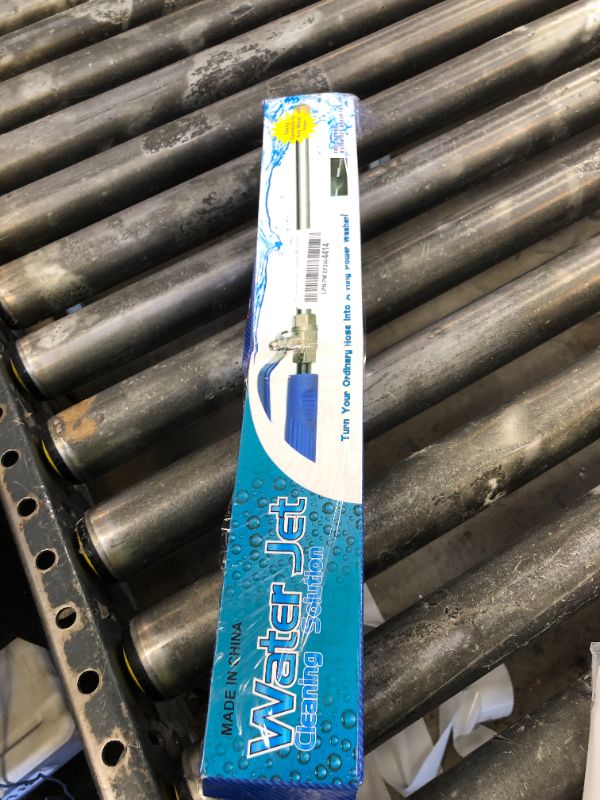 Photo 1 of Hbaushun High Pressure Power Washer Wand, Hydro Jet Water Wand Pressure Sprayer,Flexible Garden Watering with 3 Nozzle Universal Hose End,for Car Pet Window Patio Gutter Cleaning Blue