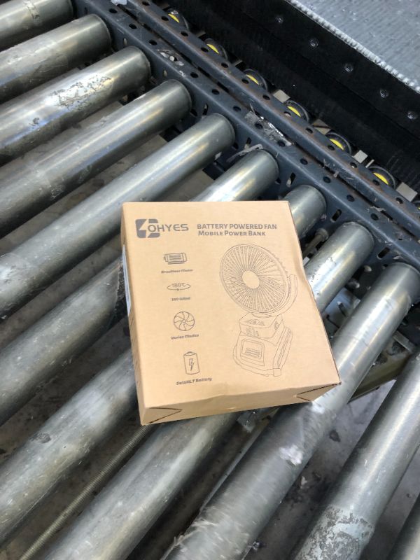 Photo 1 of ohyes Cordless 5IN Jobsite Fan Fit For DeWALT 20V Max Battery Brushless Motor Variable Speed USB Fast Charging For Camping and Workshop(Battery not included)