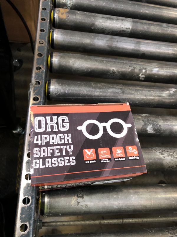 Photo 1 of OXG 4 Pack Stylish Safety Glasses Anti Fog, Protective Eyewear Blue Light Blocking Safety Glasses Goggles for Women Nurses Men