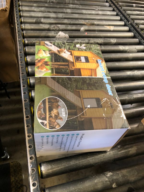 Photo 1 of Automatic Chicken Coop Door WiFi with HD Camera, Talkback Function, APP & Remote Control, Timer, Anti-Trap Sensor and Alarm Drive, 5000mAh Battery Solar Powered Auto Chicken Door