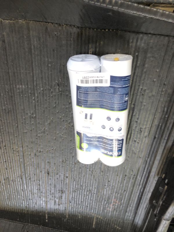 Photo 1 of EcoPure Dual Stage Under Sink Replacement Water Set (ECODWF) | NSF Certified | Fits ECOP20 System | 6-Month Filter Life, 2 Count (Pack of 1)