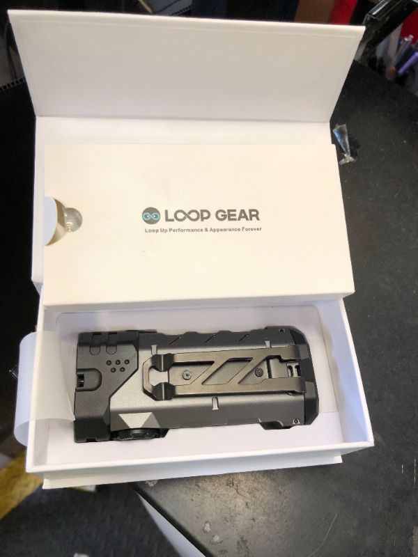 Photo 1 of LOOP GEAR SK05 Pro Flat LED Flashlight with 8000mAh Power Bank, Sidelight Flashlight Combines Floodlight and Spotlight, 4360 High Lumens, Rechargeable, Magnetic Tail, IP68 Perfect for Camping, Outdoor