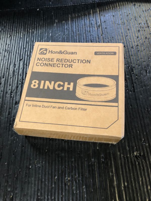 Photo 1 of Hon&Guan 8 Dust Collection Fittings Rubber Noise Reduction Clamp for 8 Inch PVC Pipe/HVAC Inline Duct Fans and Carbon Filters/Duct Reducer