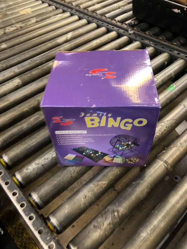Photo 1 of Yuanhe Deluxe Bingo Games Set - Metal Cage with Calling Board,50 Bingo Cards,300 Colorful Bingo Chips,75 Colored Balls, Great for Adults Kids Large Groups,Parties Events Family Game Nights