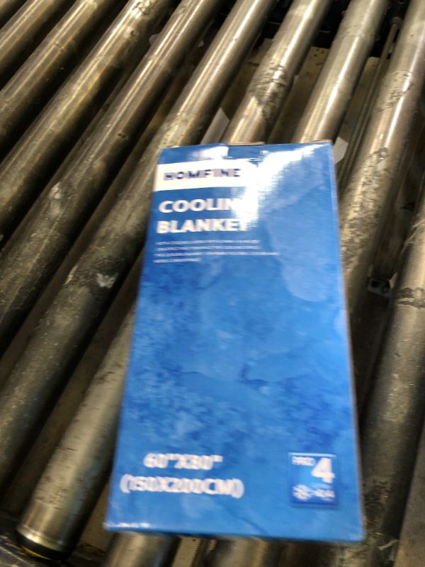 Photo 1 of HOMFINE Cooling Blankets for Hot Sleepers - Summer Blanket Thin Lightweight Breathable Soft Double Side Enhanced Cooling Blanket for Bed Sofa, Keep Cool for Night Sweats (Light Blue, 60 x 80 inches)