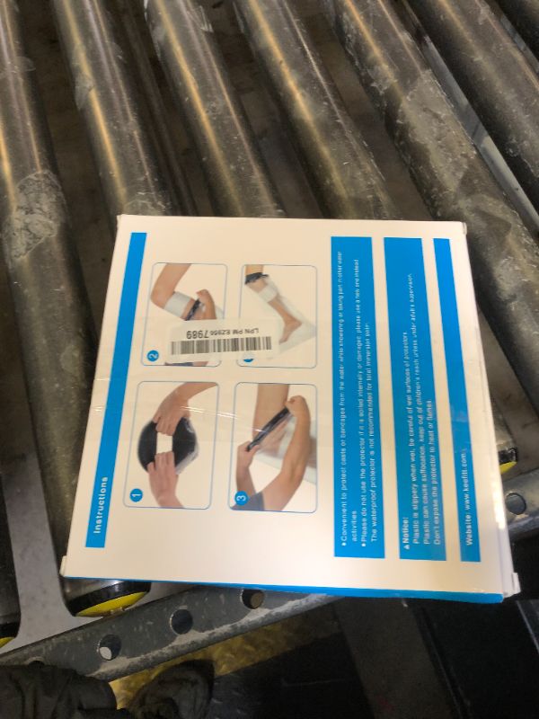 Photo 1 of KEEFITT Knee Cast Cover for Shower, Waterproof Bandage and Cast Protector for Knee Replacement Surgery, Wound, Burns Watertight Protection Reusable,