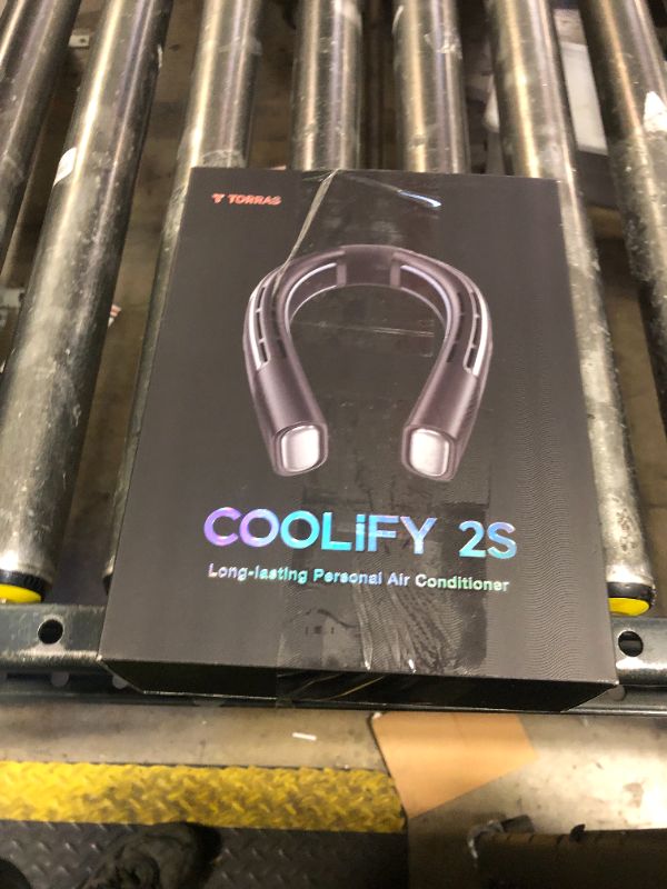 Photo 1 of TORRAS 2025 COOLiFY 2S Neck Fan, 3 Model, 3-28H Extended Battery Life, Neck Fans that Blow Cold Air, Neck Air Conditioner, Cooling Neck Fan for Work,Hiking,Travel. Gifts for Dad Husband Father, Black