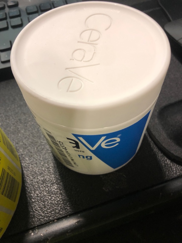 Photo 1 of CeraVe Moisturizing Cream, Body and Face Moisturizer for Dry Skin, Body Cream with Hyaluronic Acid and Ceramides, Daily Moisturizer, Oil-Free, Fragrance Free, Non-Comedogenic, 19 Ounce